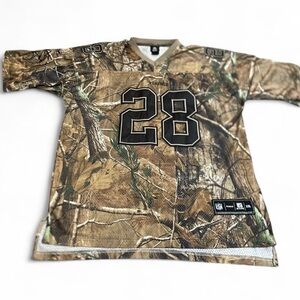 NFL Reebok Minnesota Vikings Adrian Peterson Real Tree Camo Jersey Size XXL